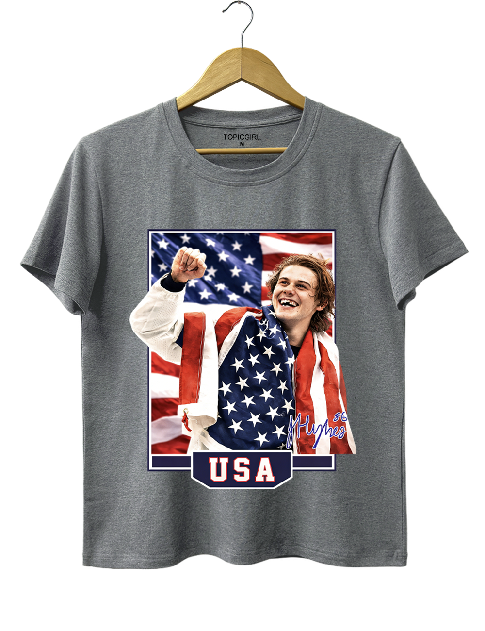 Jack Hughes USA Hockey Tee