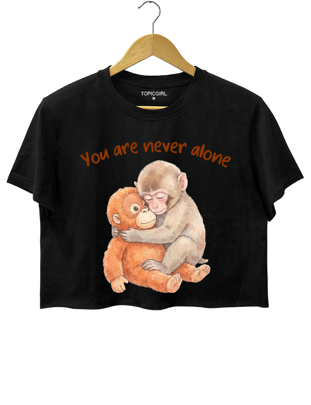 Monkey Punch You Are Never Alone Crop Top