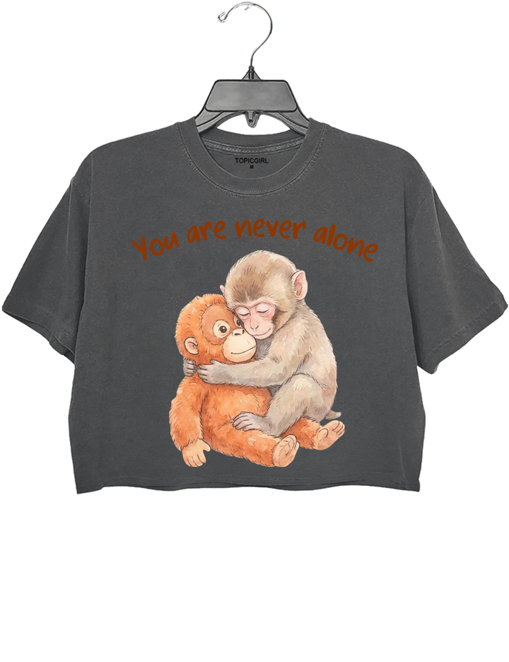 Monkey Punch You Are Never Alone Crop Top