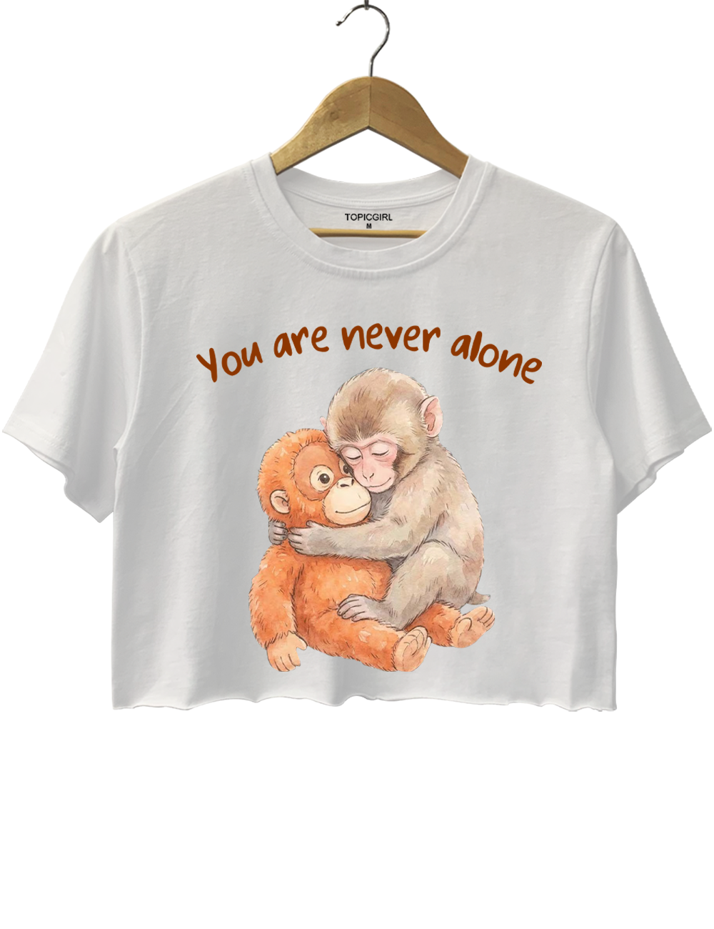 Monkey Punch You Are Never Alone Crop Top