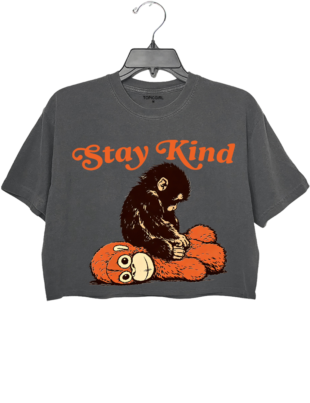 Monkey Punch Stay Kind Crop Top