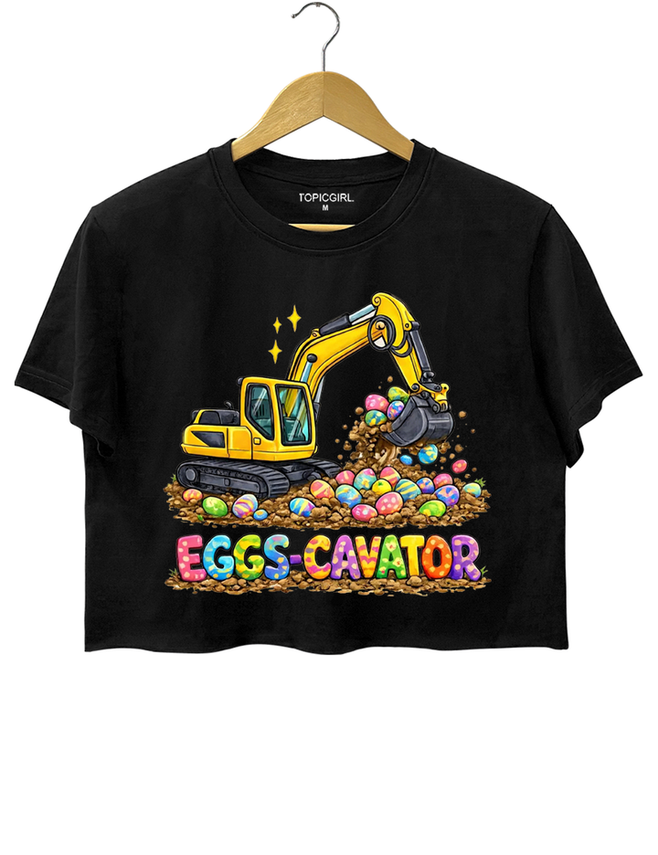 Eggs- Cavator Crop Top