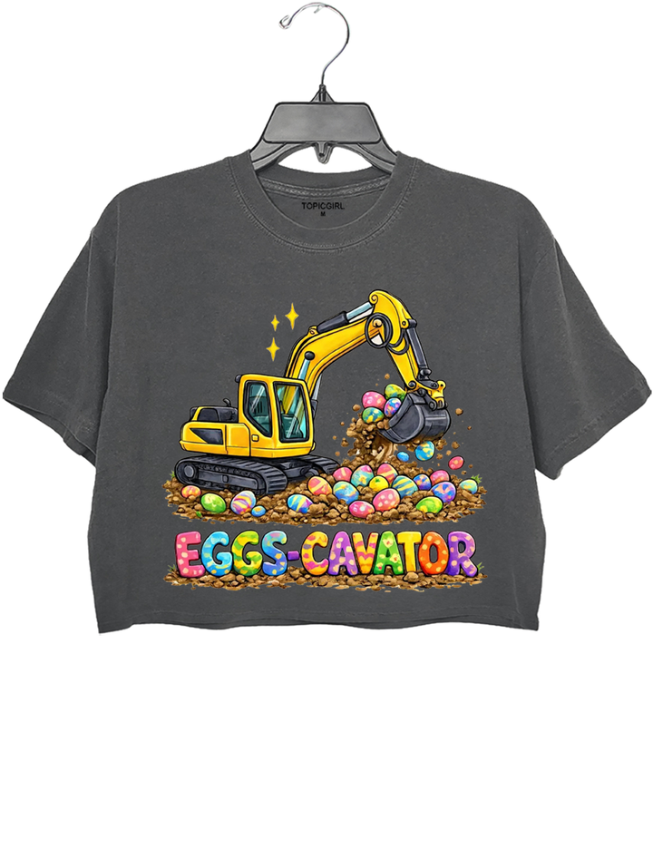 Eggs- Cavator Crop Top
