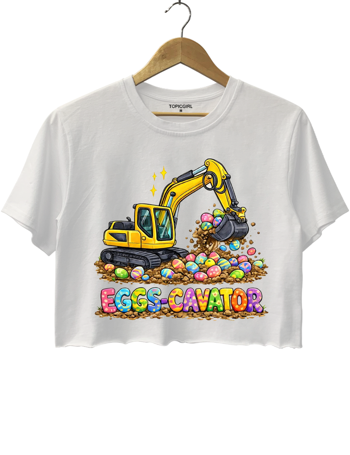 Eggs- Cavator Crop Top