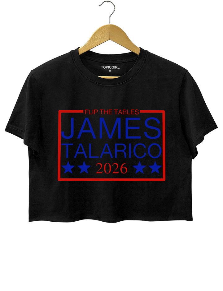 Flip the Tables James Talarico 2026 Crop Top