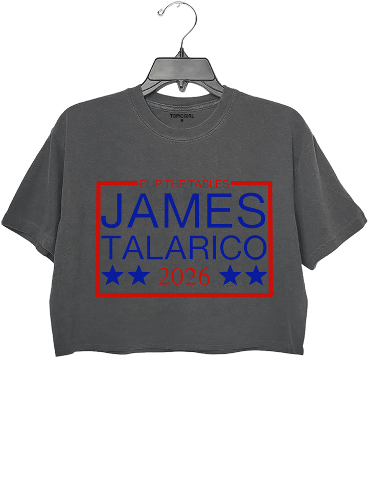 Flip the Tables James Talarico 2026 Crop Top