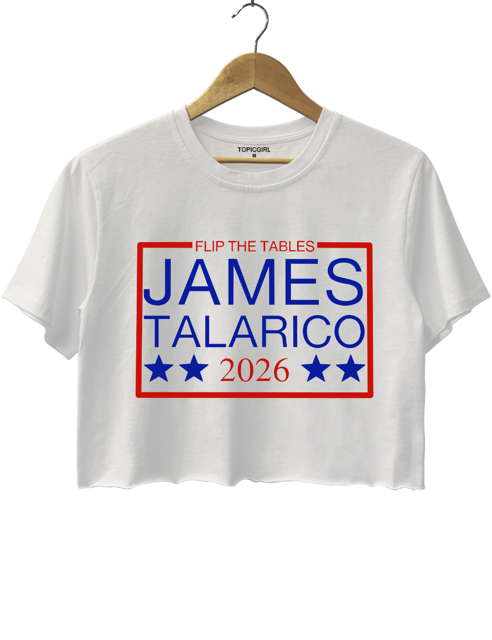 Flip the Tables James Talarico 2026 Crop Top