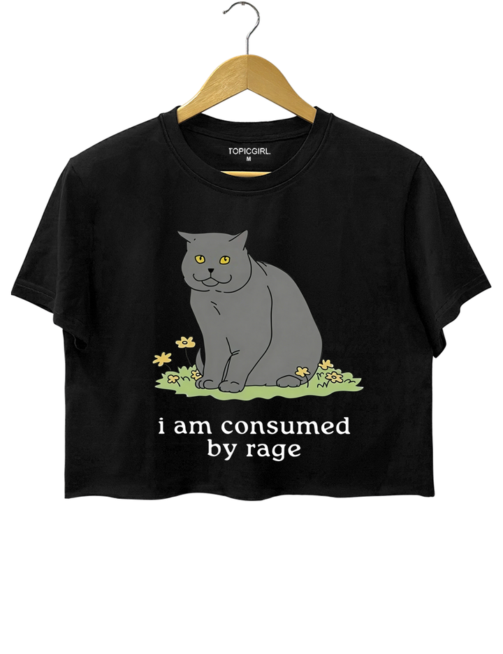I Am Consumed By Rage Crop Top