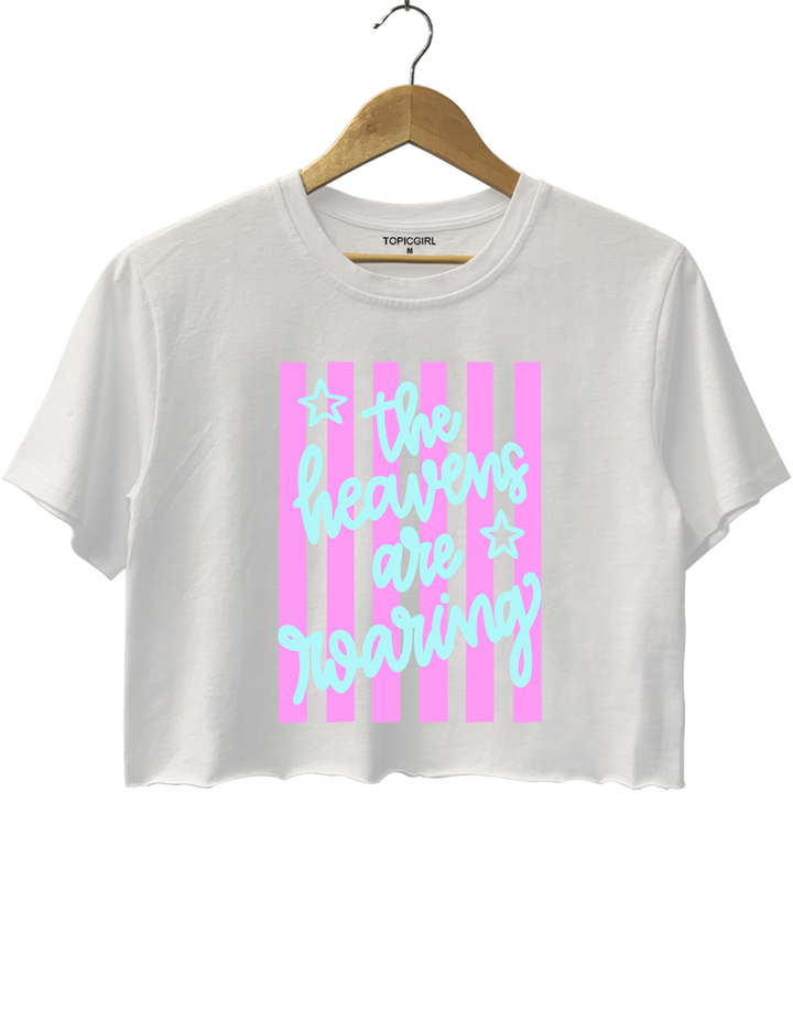 The Heavens Are Roaring Crop Top