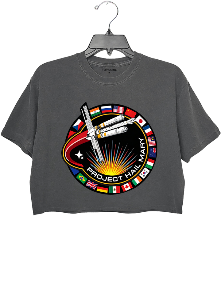 Project Hail Mary Mission Patch Crop Top