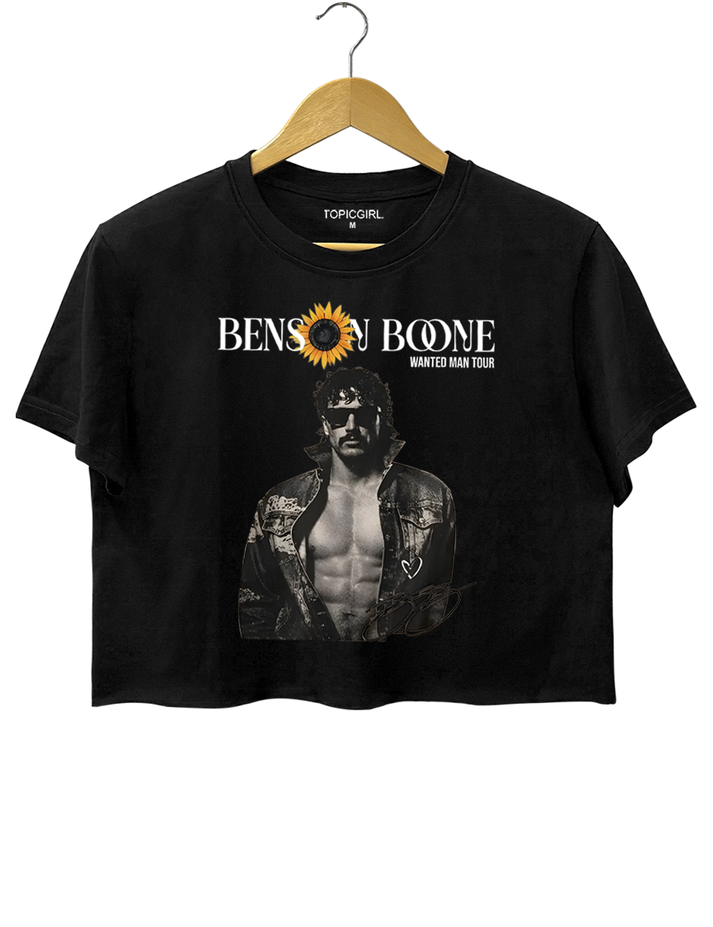 Benson Boone Wanted Man Tour 2026 Crop Top