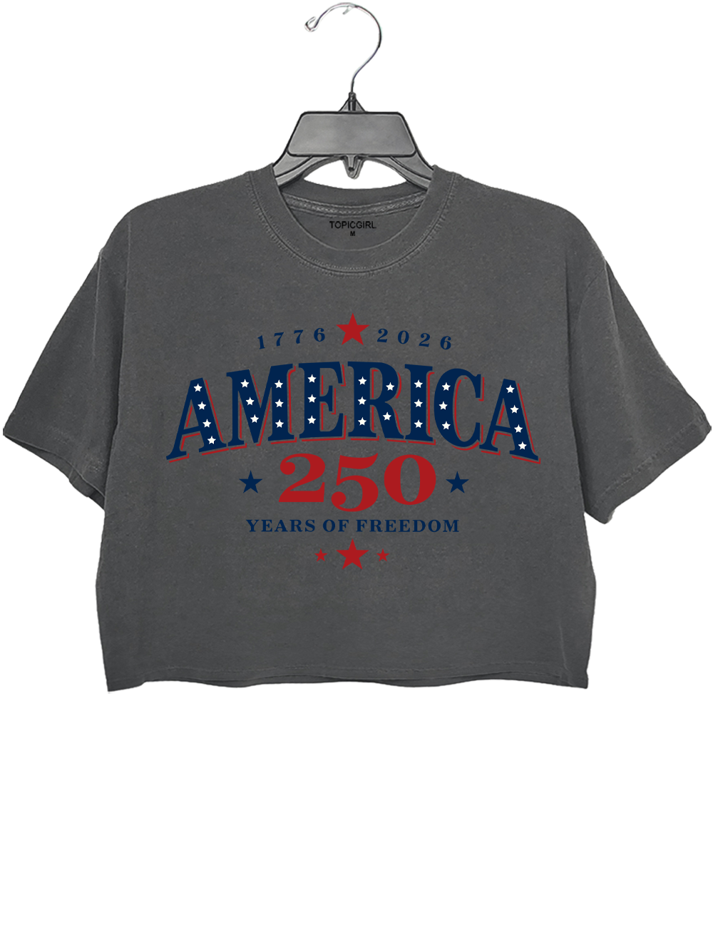 America 250 Years Of Freedom Crop Top