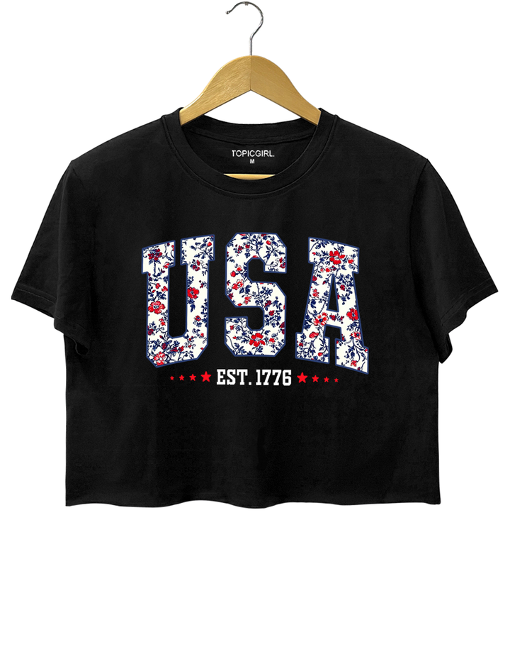 USA 250 EST. 1776 Crop Top