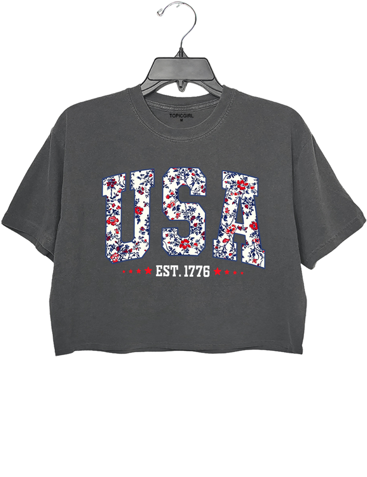 USA 250 EST. 1776 Crop Top