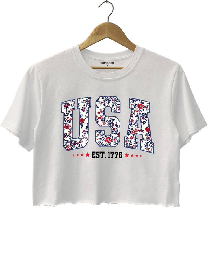USA 250 EST. 1776 Crop Top