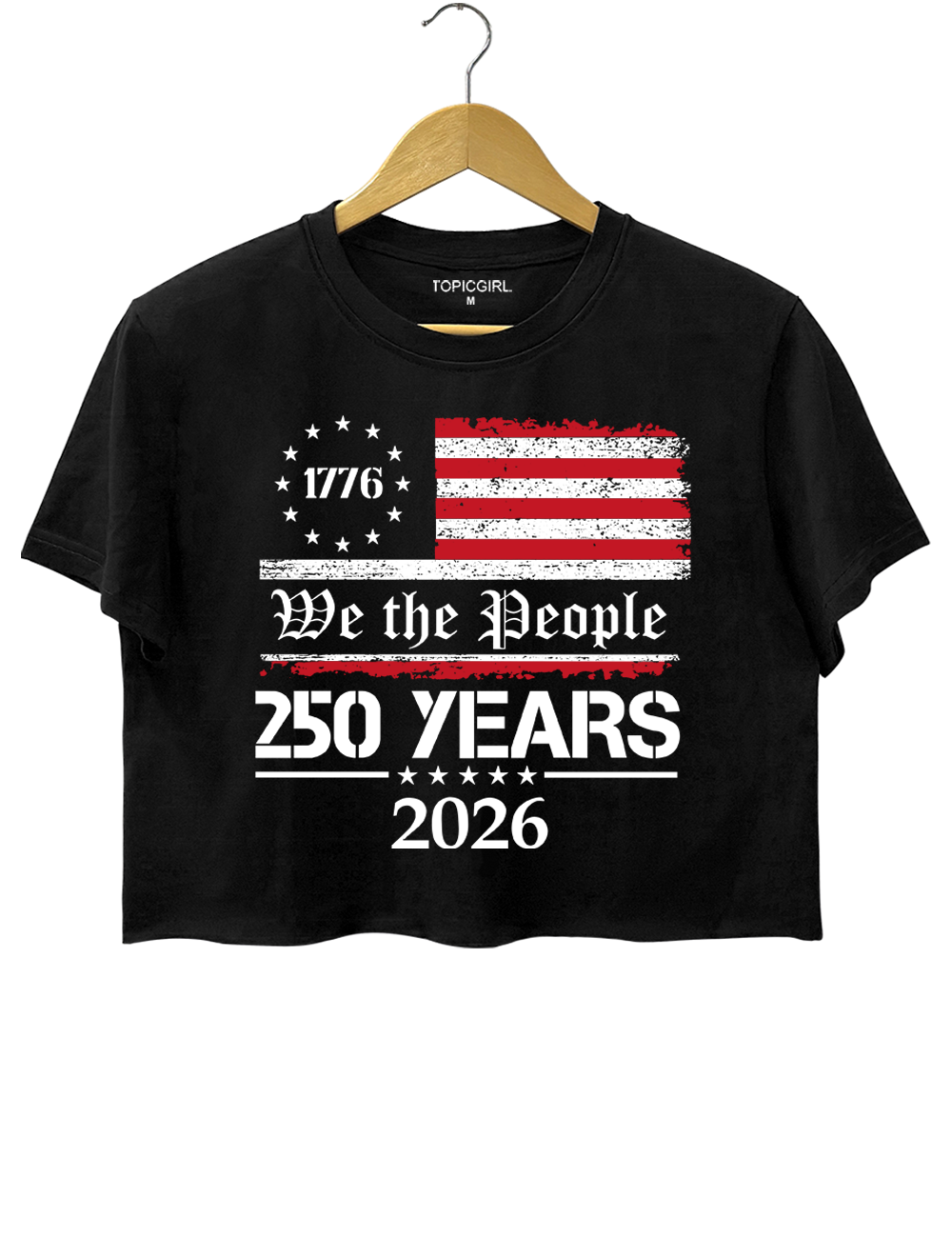 250th America Anniversary We The People Crop Top
