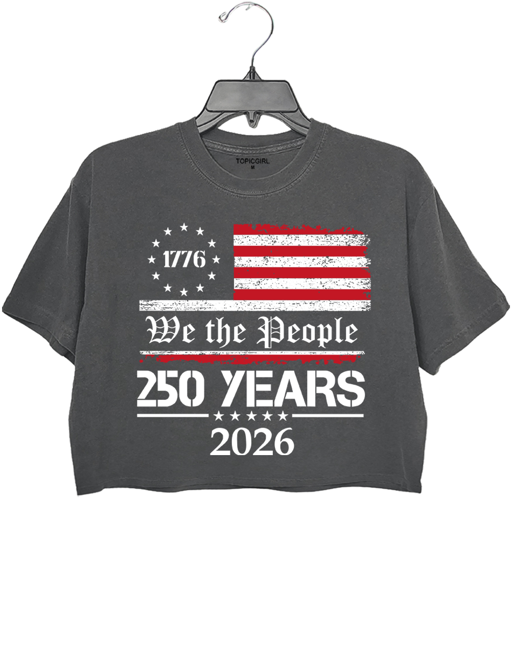 250th America Anniversary We The People Crop Top