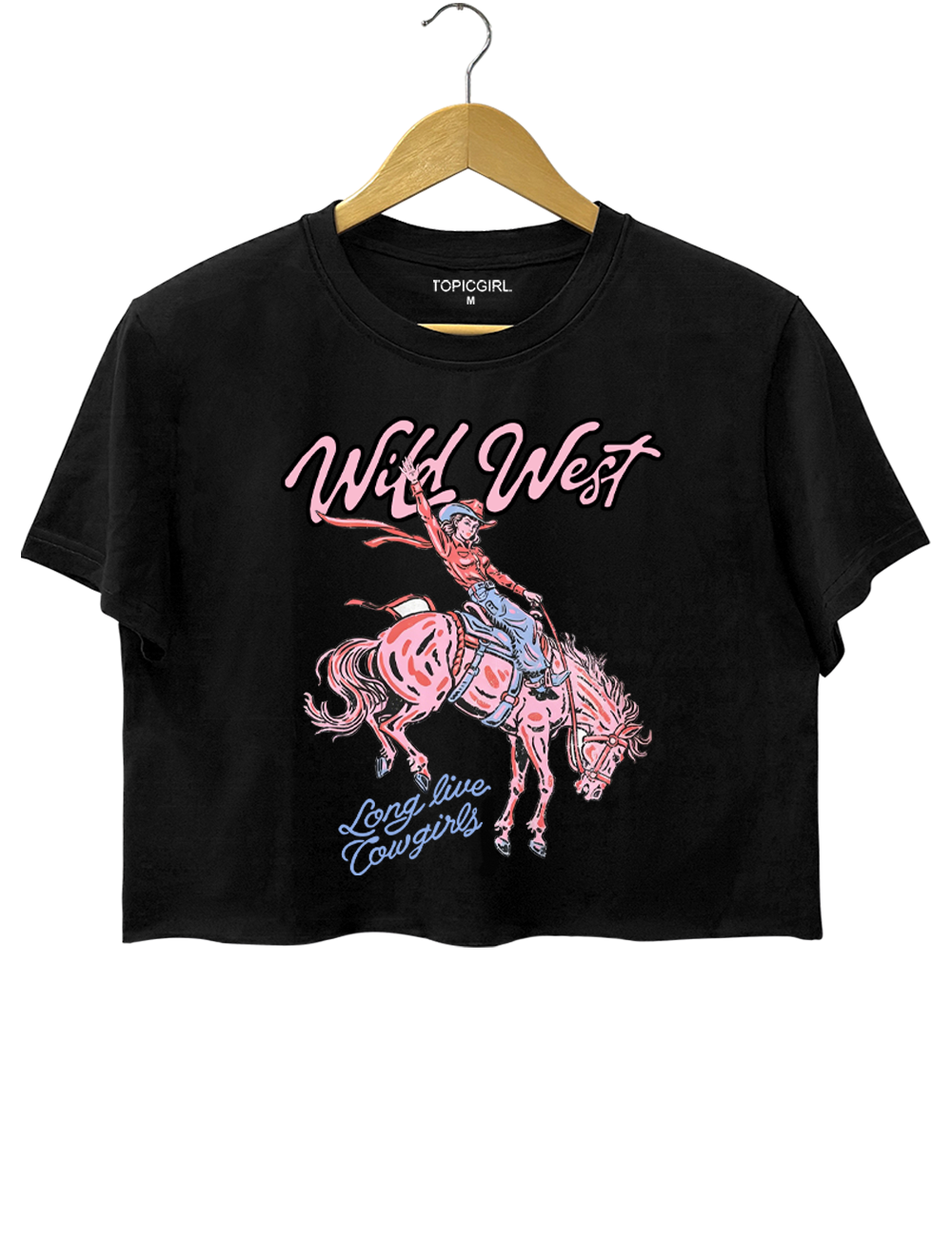 Wild West Long Live Cowgirls Crop Top