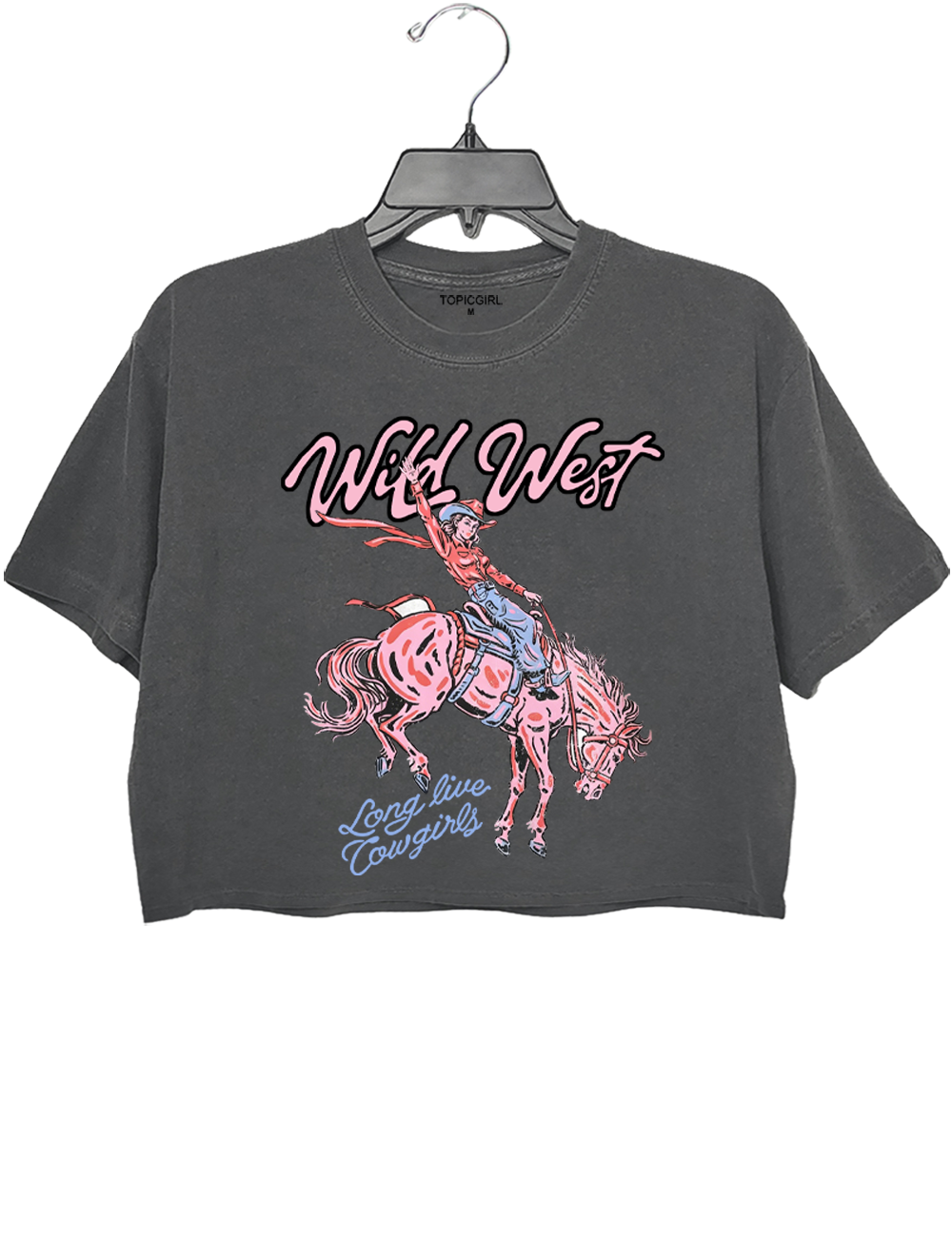 Wild West Long Live Cowgirls Crop Top
