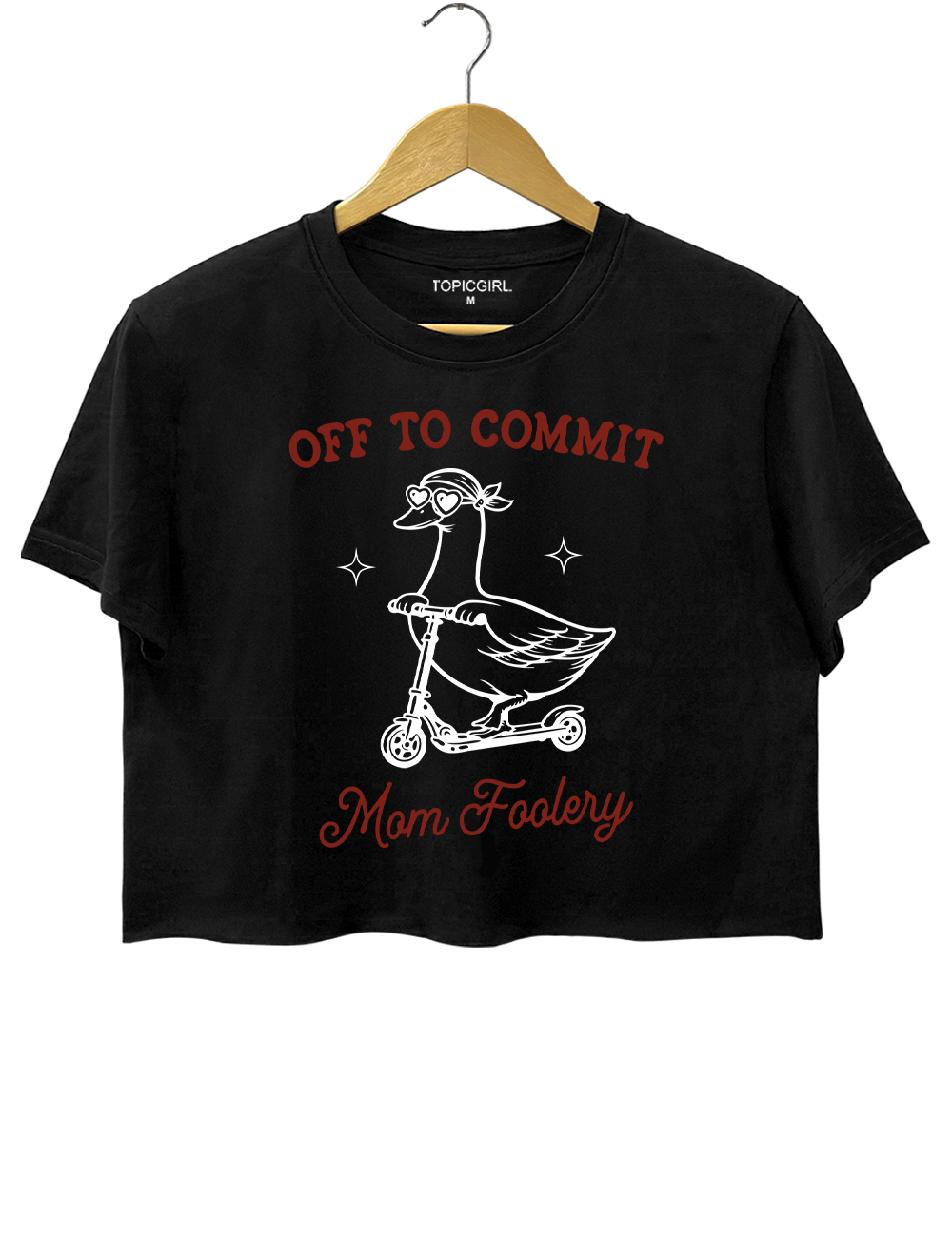 Off To Commit Mom Foolery Crop Top