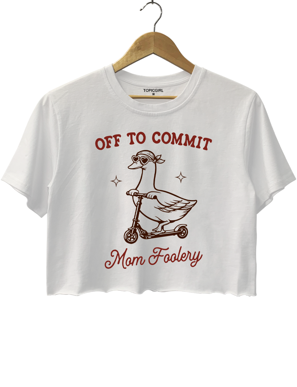 Off To Commit Mom Foolery Crop Top