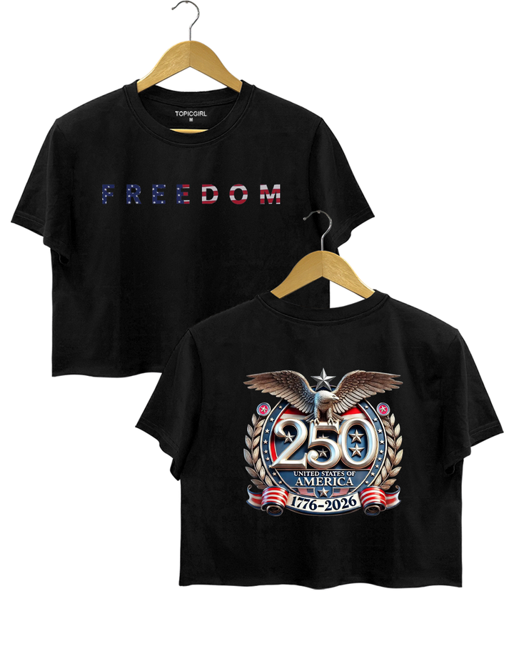 Freedom America 250th Crop Top