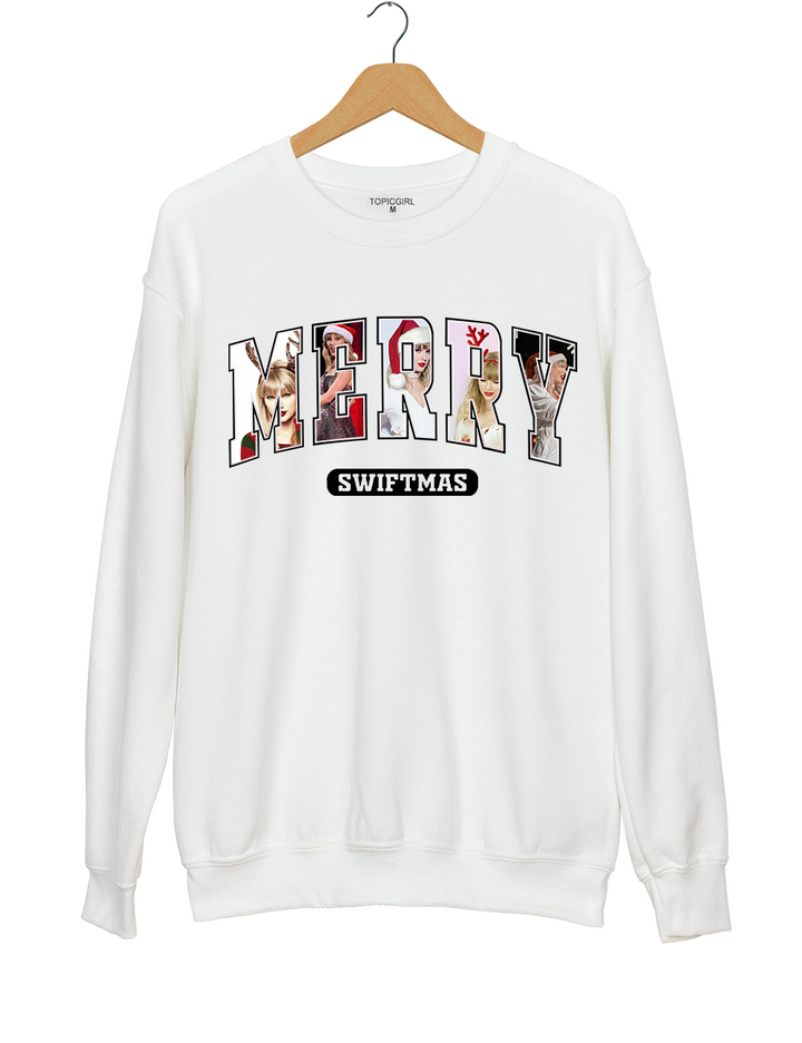 Merry Swiftmas Christmas Eras Tour Sweatshirt