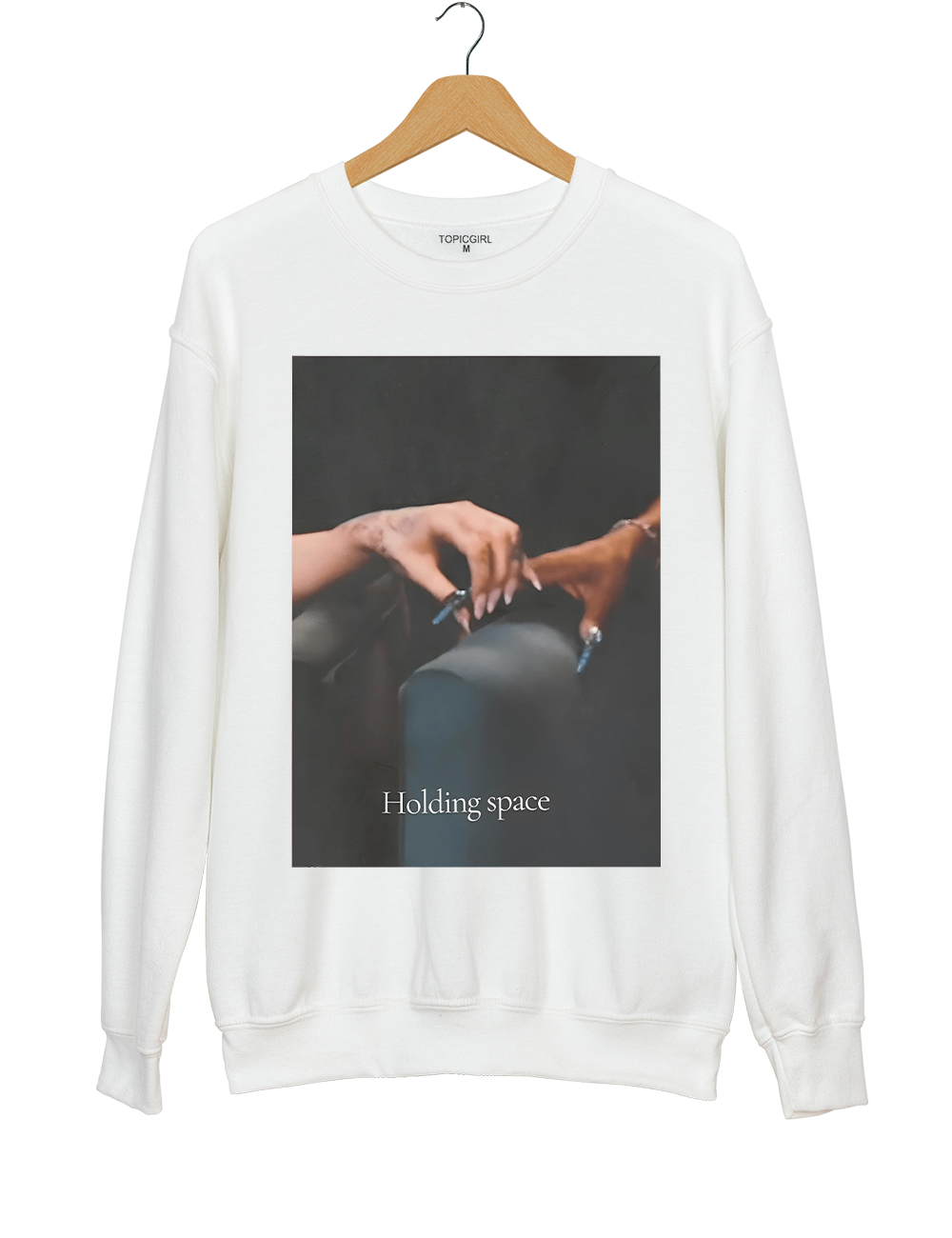 Holding Space Ariana Cynthia Finger Hold Defying Gravity Sweatshirt