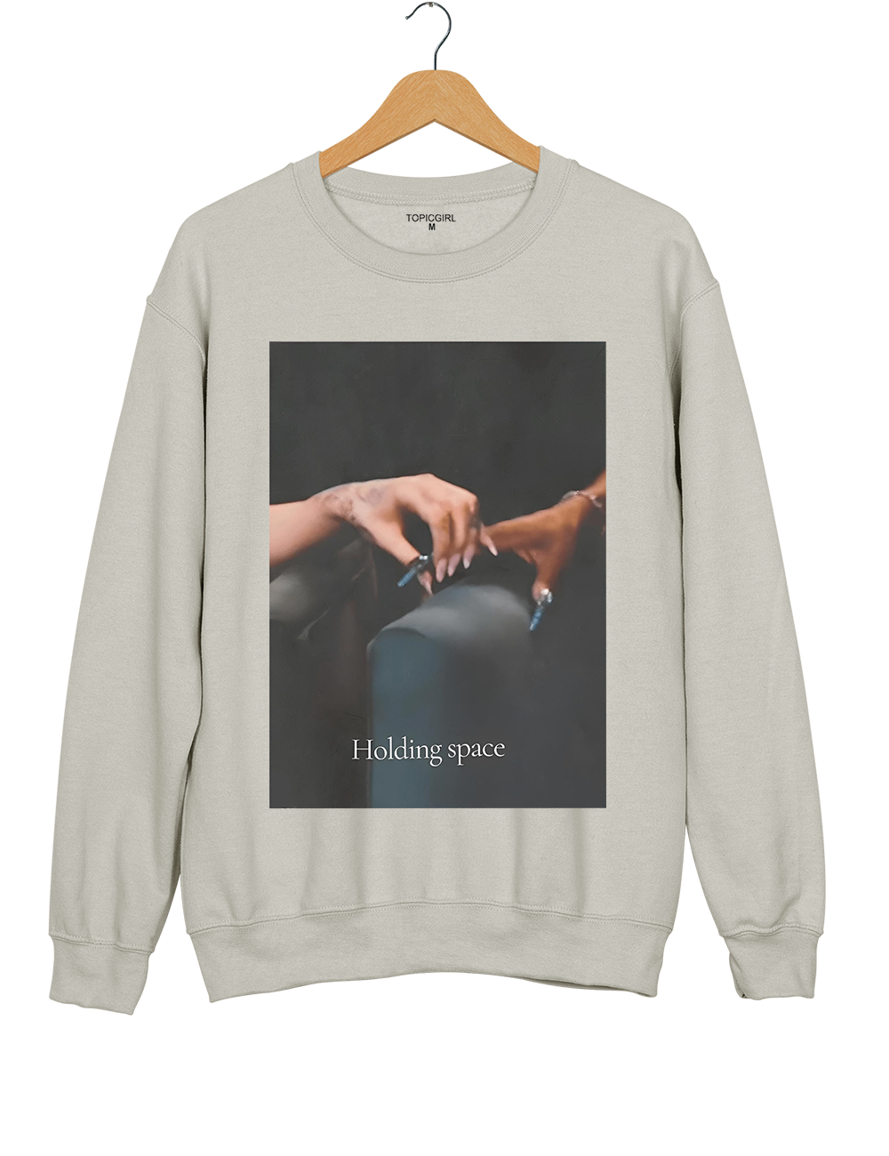 Holding Space Ariana Cynthia Finger Hold Defying Gravity Sweatshirt