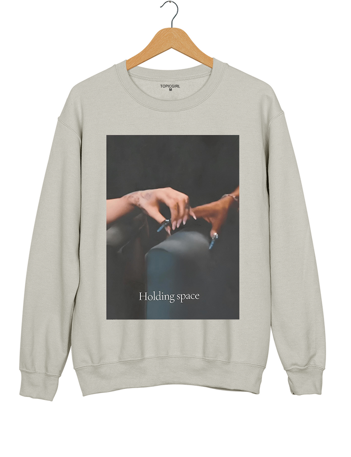 Holding Space Ariana Cynthia Finger Hold Defying Gravity Sweatshirt