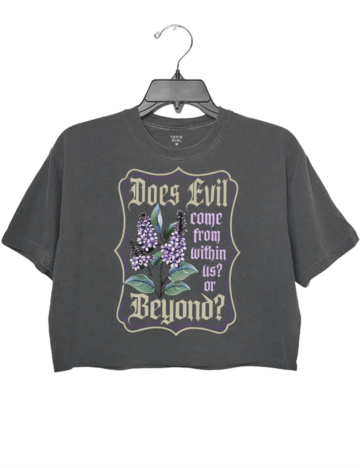 Does Evil Come From Within Us Or From Beyond Crop Top