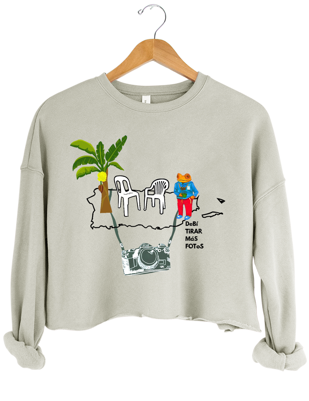 BAD BUNNY DeBÍ TiRAR MáS FOToS Crop Sweatshirt