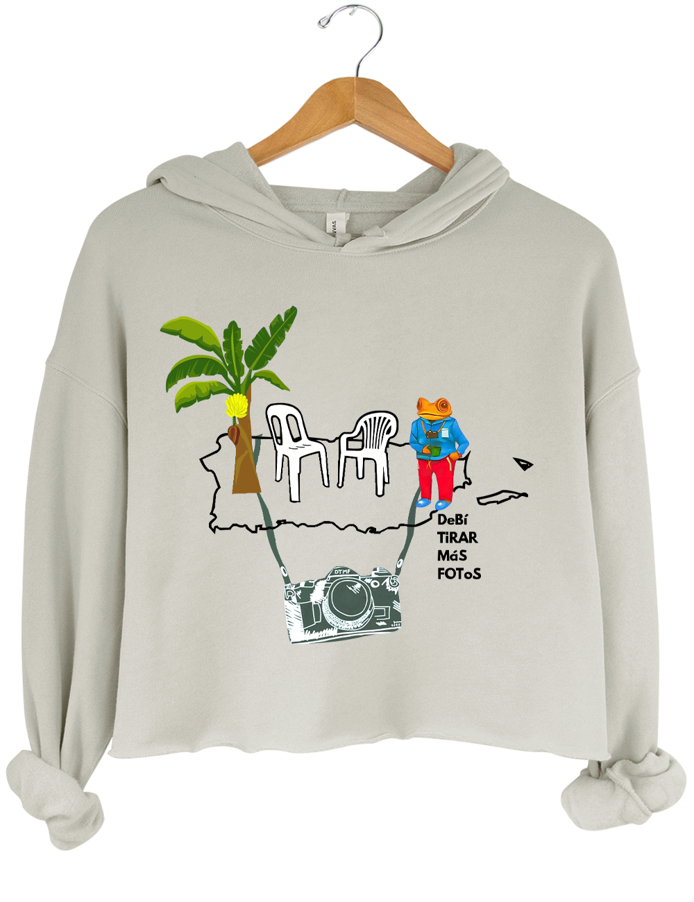 BAD BUNNY DeBÍ TiRAR MáS FOToS Crop Hoodie