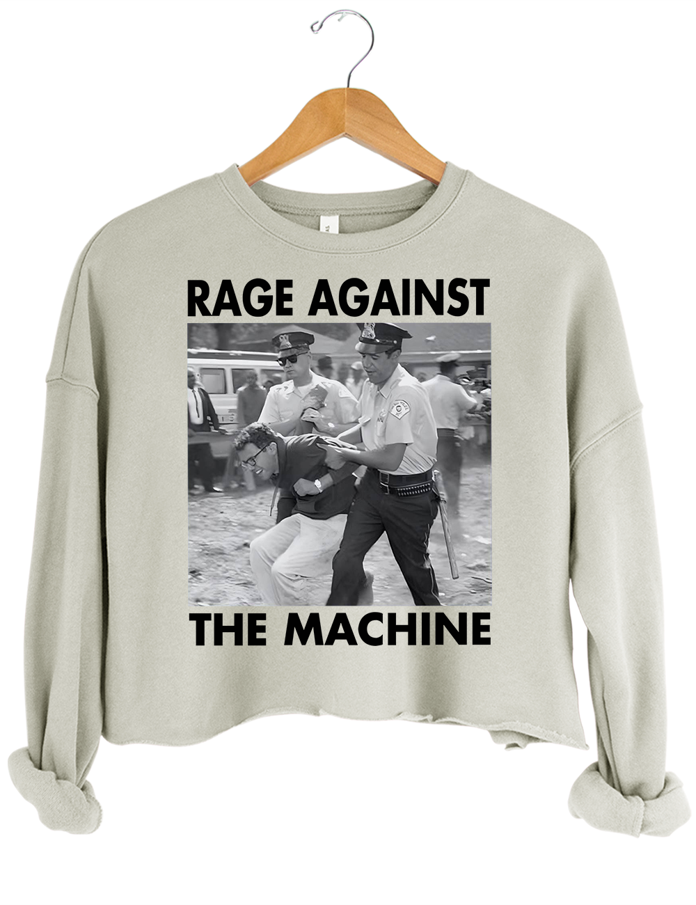 1963 Arrest Bernie Sanders Crop Top