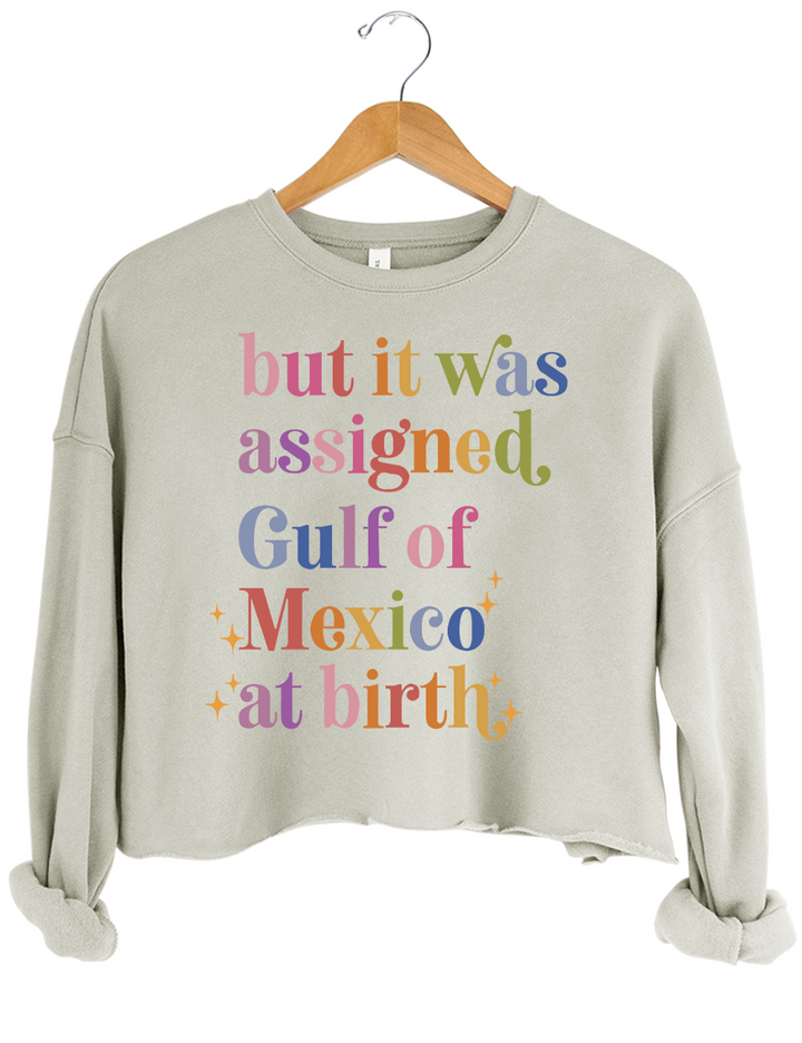 But It Was Assigned Gulf of Mexico at Birth Crop Top