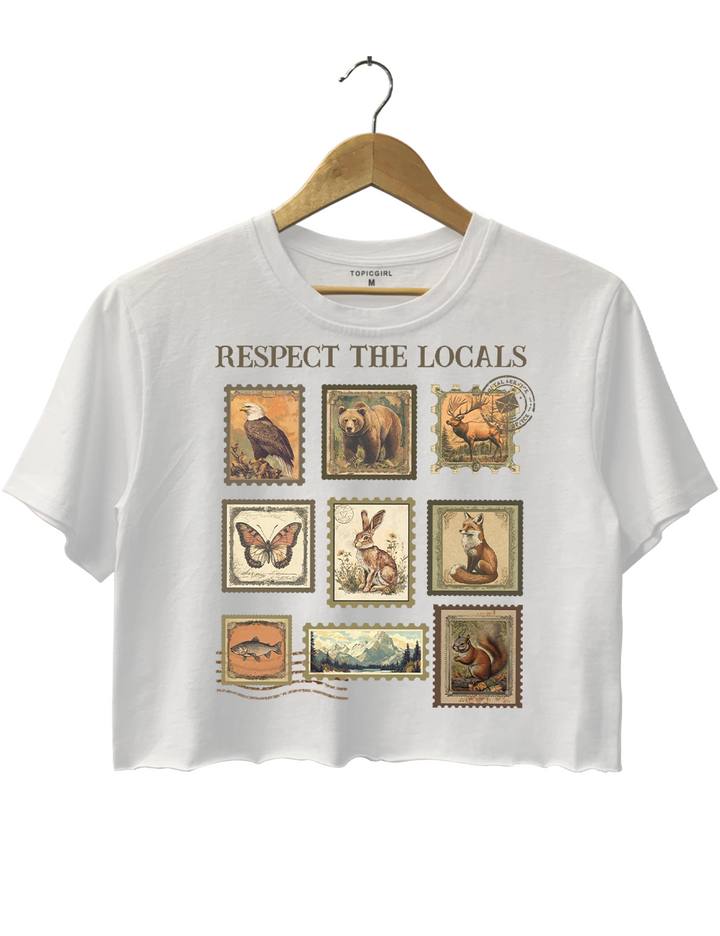 Respect The Local Wildlife Crop Top