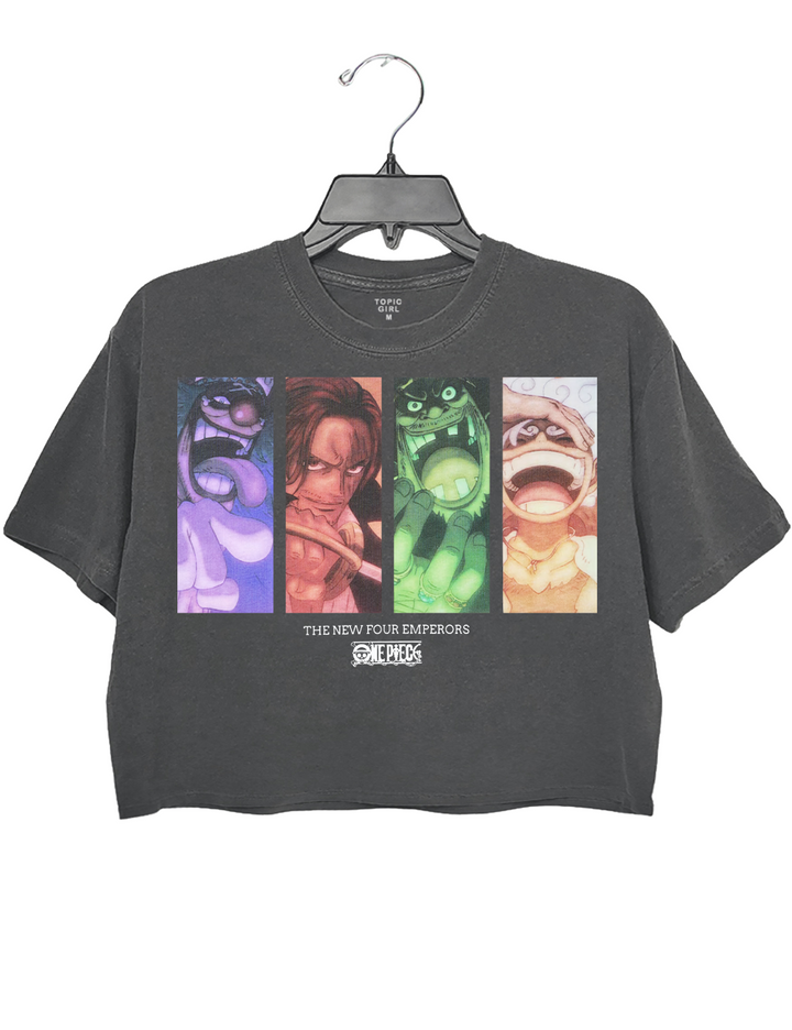 The New Four Emperors Buggy Shanks Blackbeard Luffy Crop Top