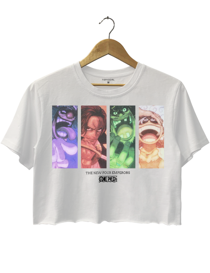 The New Four Emperors Buggy Shanks Blackbeard Luffy Crop Top