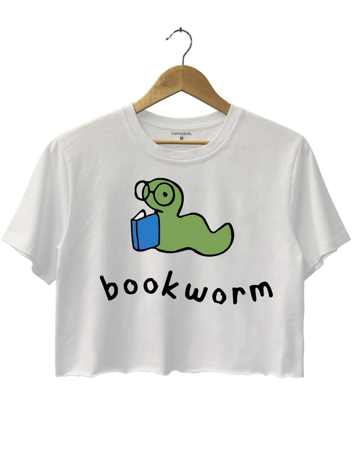 Bookworm For Book Lovers Crop Top