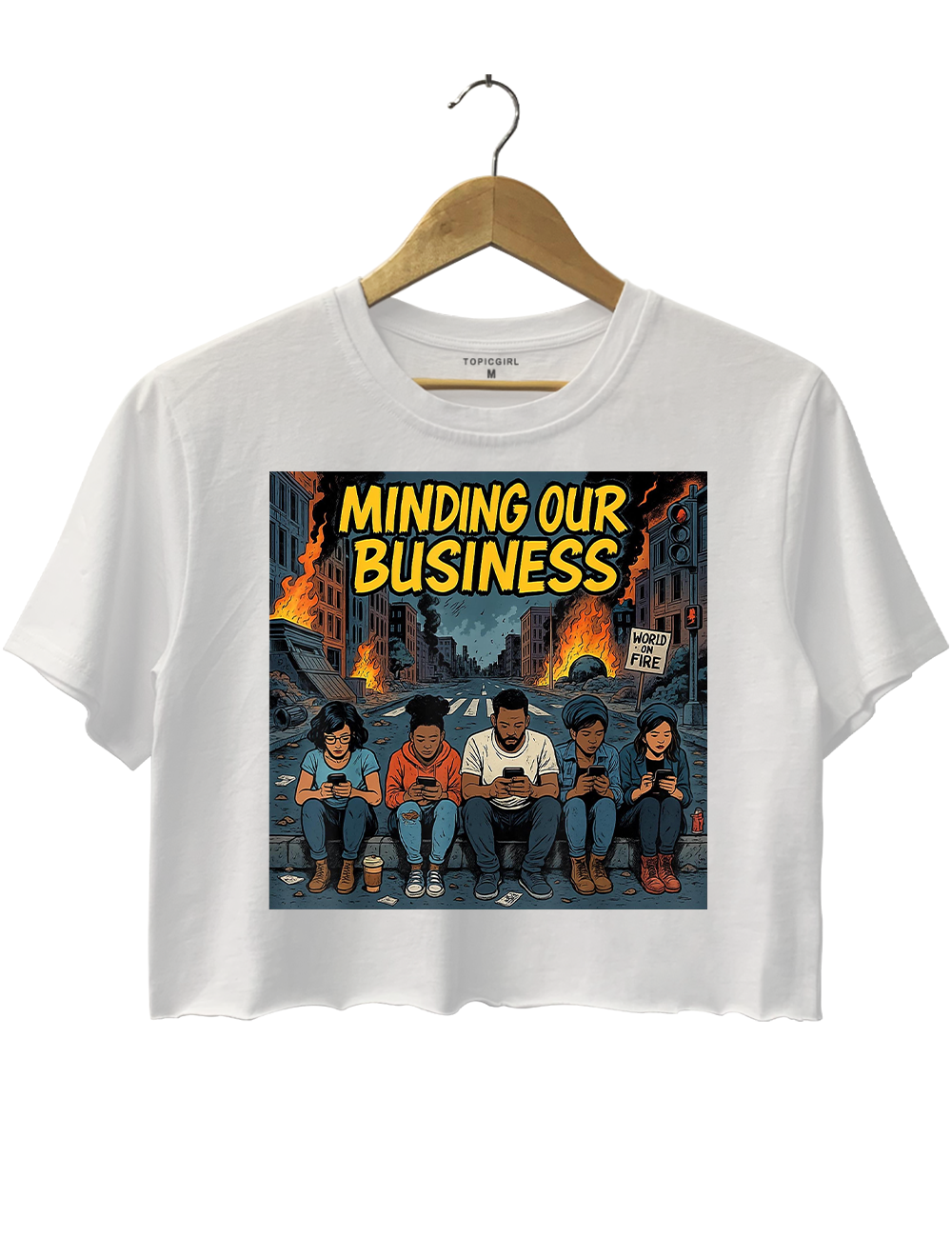 Minding Our Business Crop Top