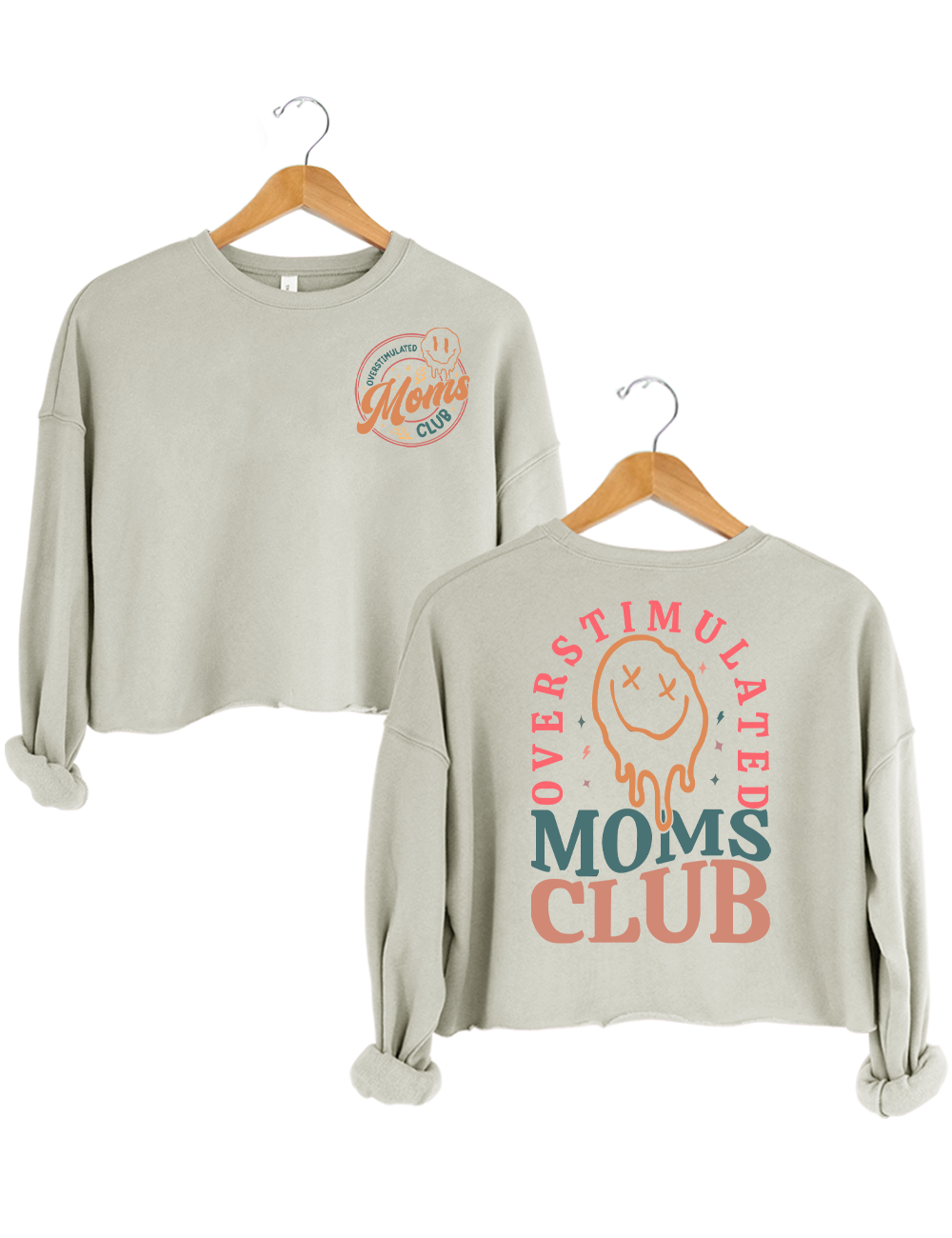 Overstimulated Moms Club Crop Top