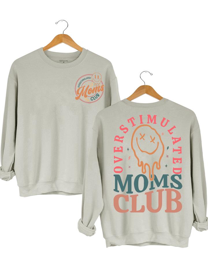 Overstimulated Moms Club Crop Top