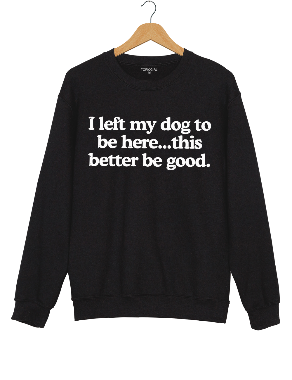 I Left My Dog To Be Here This Better Be Good Sweatshirt
