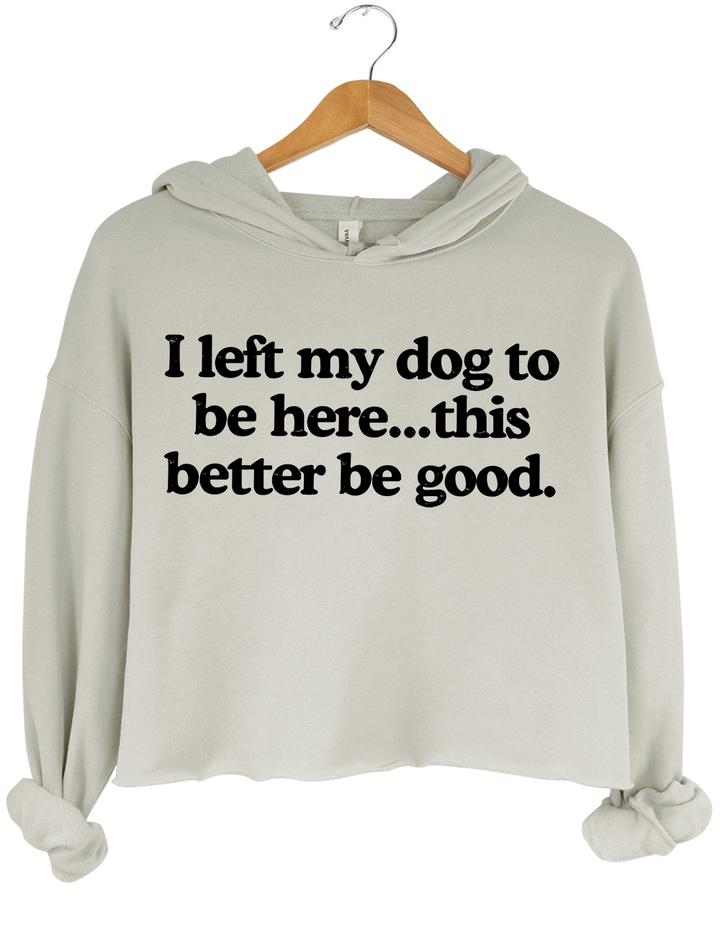 I Left My Dog To Be Here This Better Be Good Tank Top
