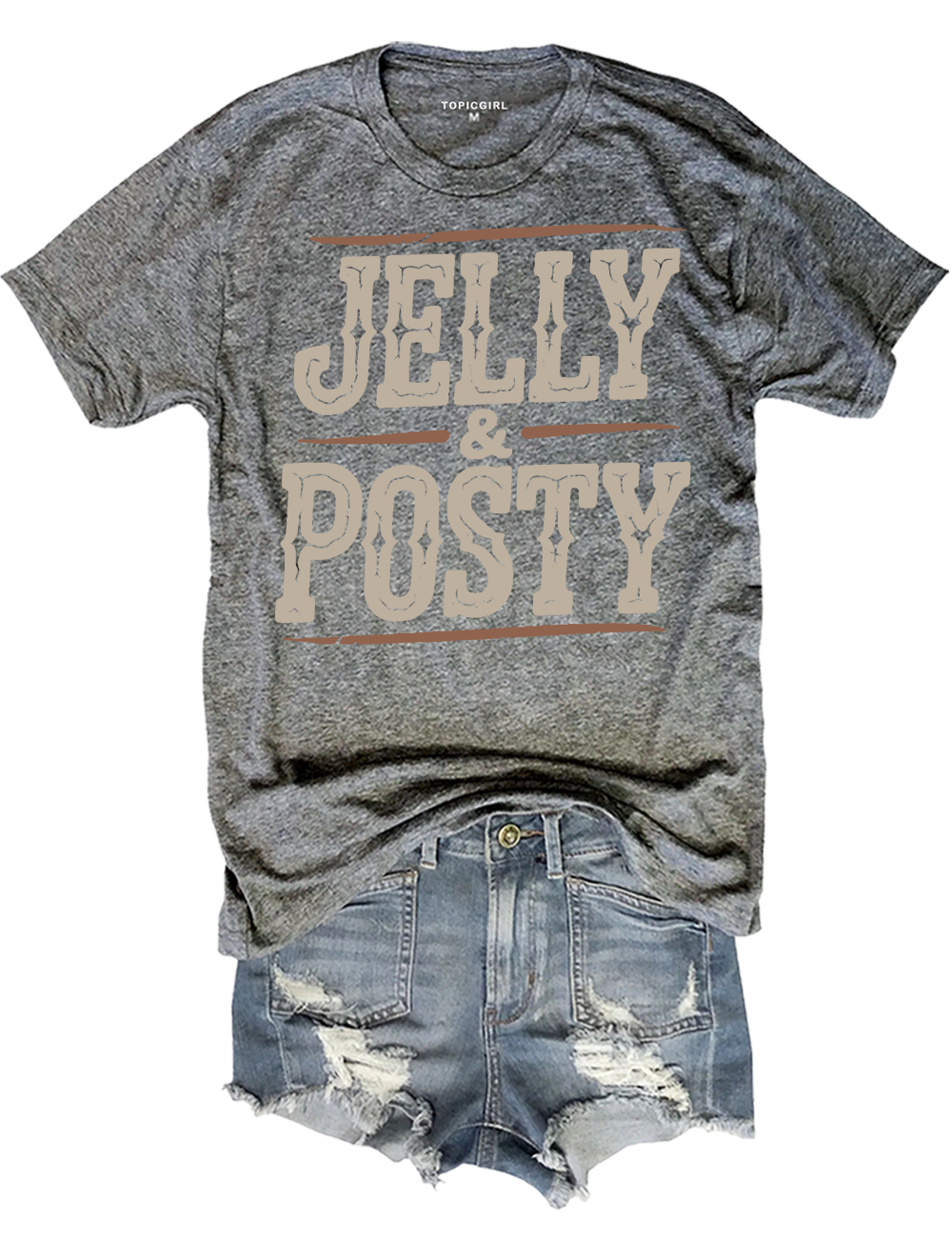 Jelly Roll Posty Crop Top