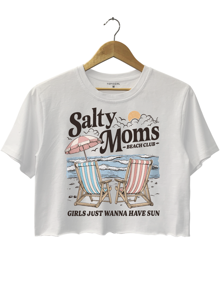 Salty Moms Crop Top