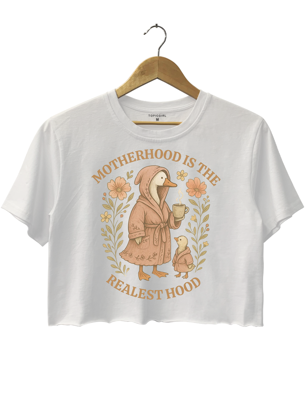 Motherhood is the Realest Hood Crop Top