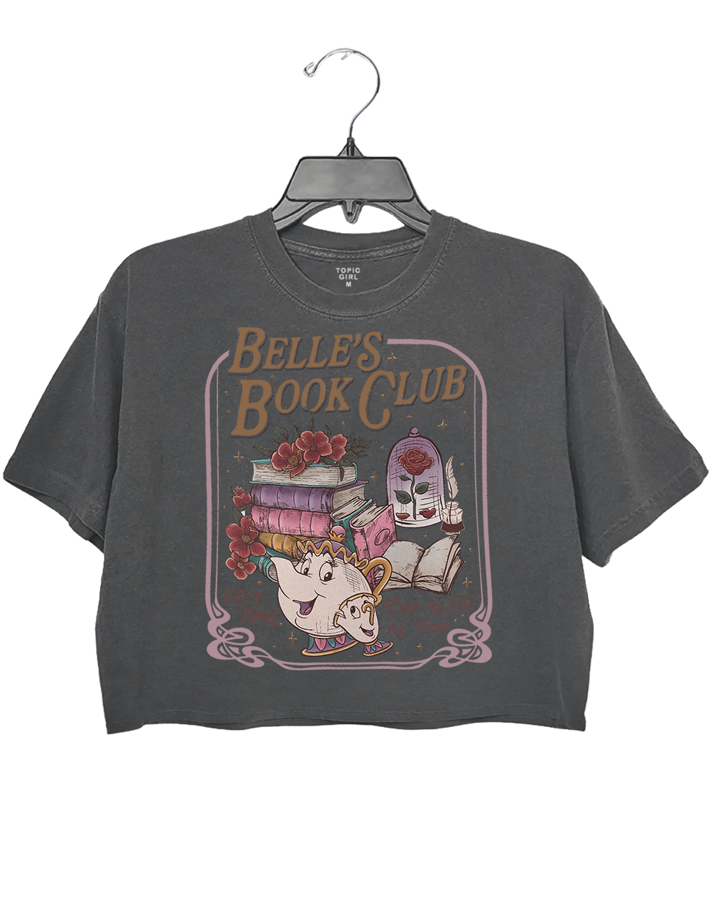 Tale As Old As Time Belle's Book Cafe Crop Top
