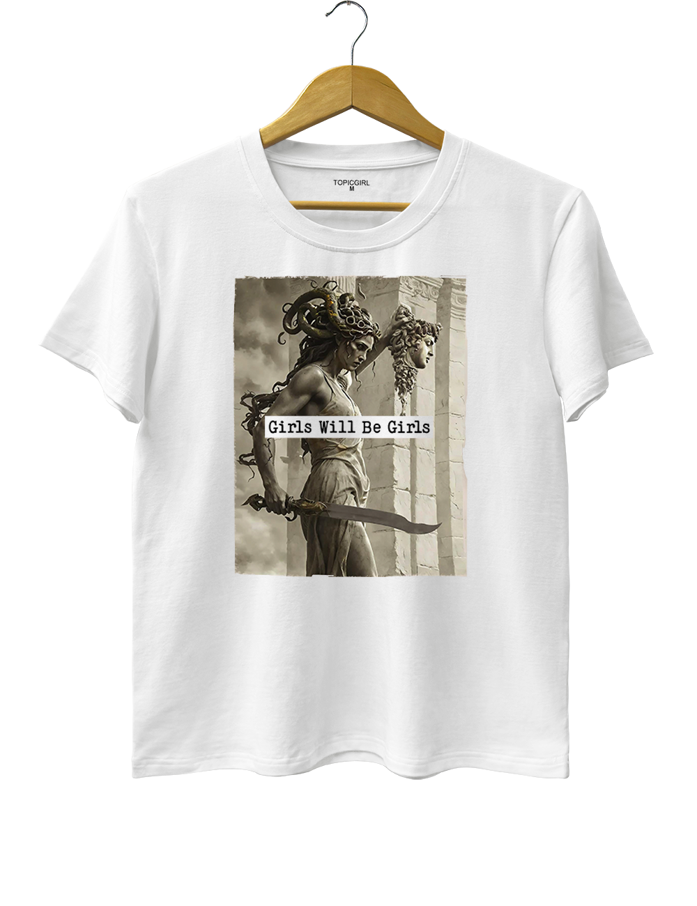 Medusa With The Head Of Perseus Crop Top