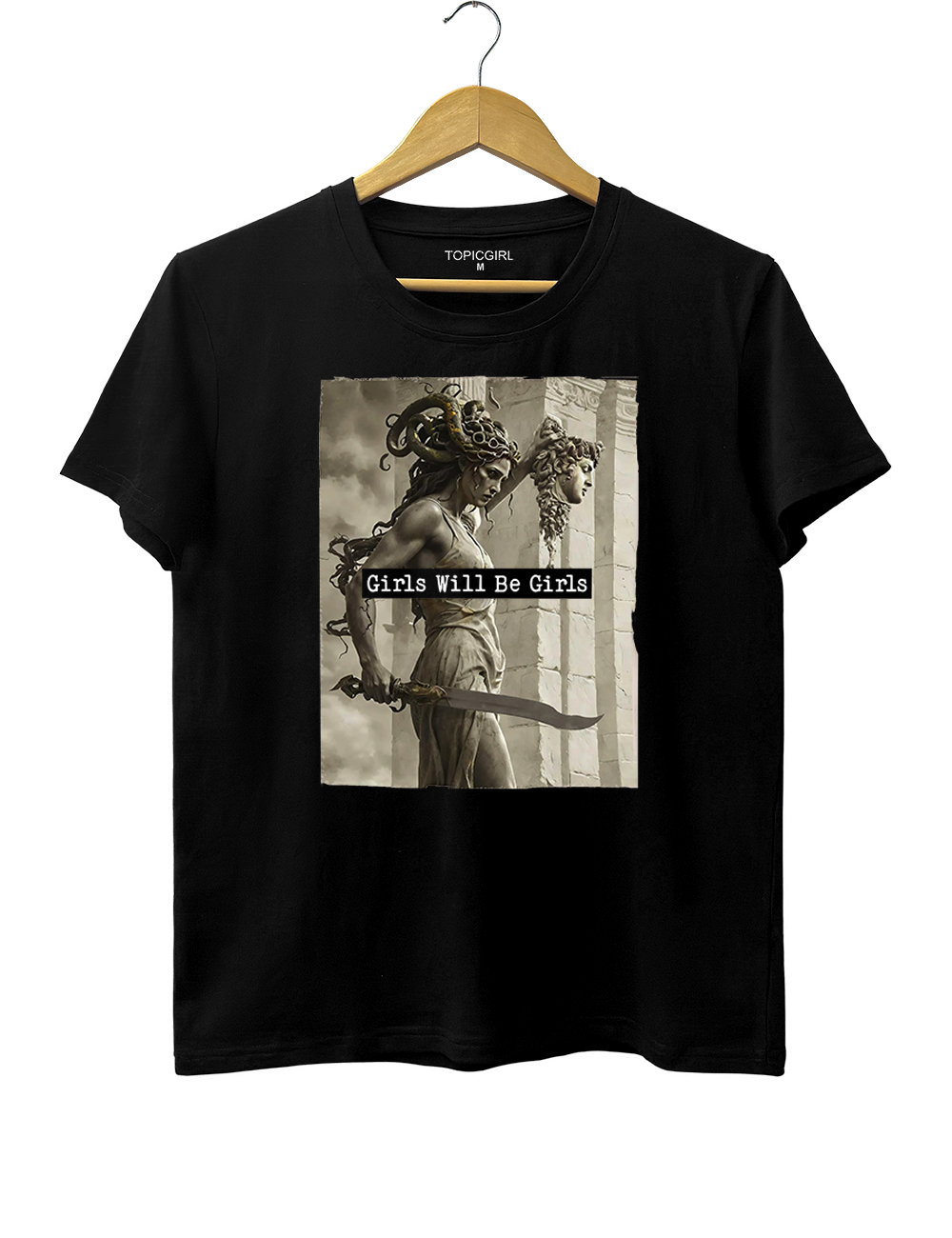 Medusa With The Head Of Perseus Crop Top